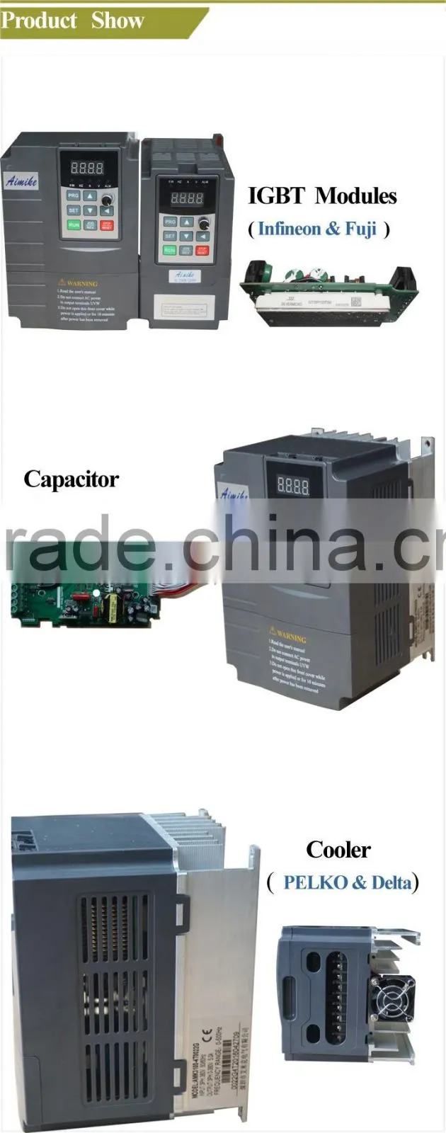18.5KW 3 phase vector inverters Variable Frequency Drive vfd controllers