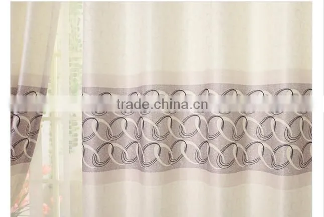 2015 hot sale printed designed No. 10 window curtains, made- up black out fabric in home or hotel