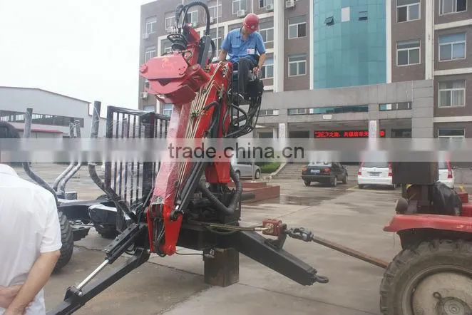 CE approved timber trailer with crane