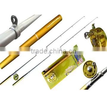 New-Model Mini Pocket Aluminum Alloy Pen Fishing Rod