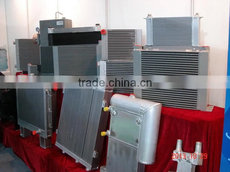 High heat transfer performance brazed aluminum oil cooler core, plate fin heat exchanger manufacture china