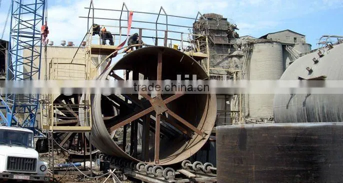 300tpd cement plant &factory calcining machine 2.5*44M rotary kiln