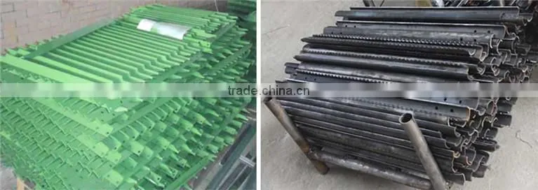 serrated slats for harvester
