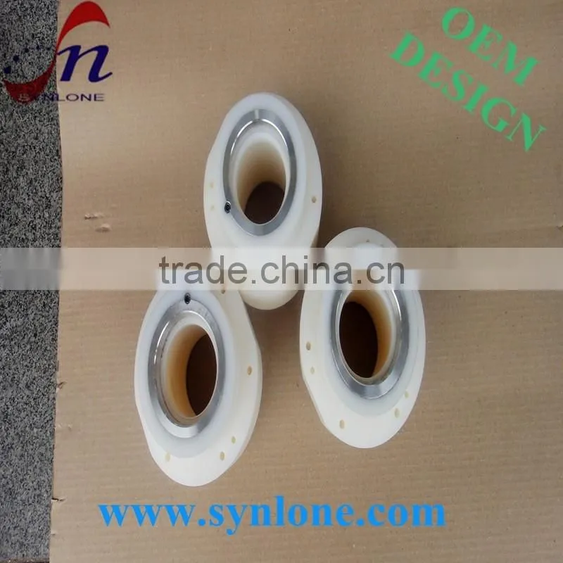 Custom made Nylon MS square tube 40x40,clear plastic square tube