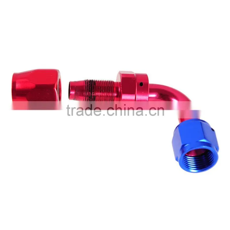 AN8 AN-8 8 AN 90 Degree Aluminum Swivel Fitting Hose End Oil Fuel Adaptor