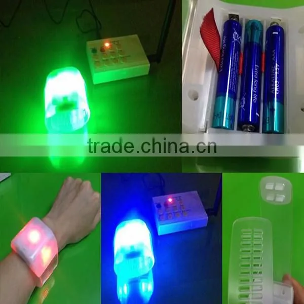 Customized flashing led wristband glow in the dark