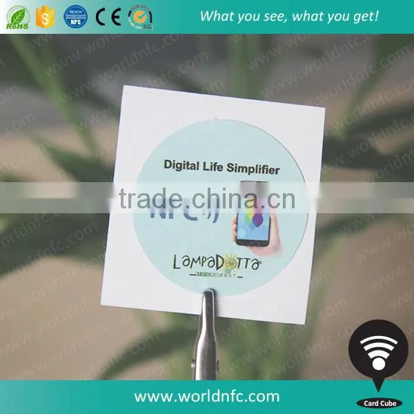 NTAG213 Aluminium Antenna NFC Sticker Tag for Archive Management
