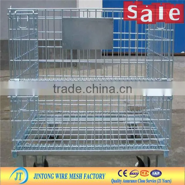 heavy duty galvanized stackable foldable storage container