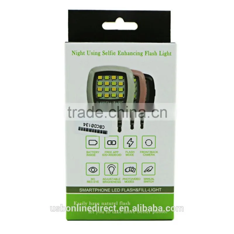 Portable 16 led enhancing flash led light for universal phone led flash light mobile phone