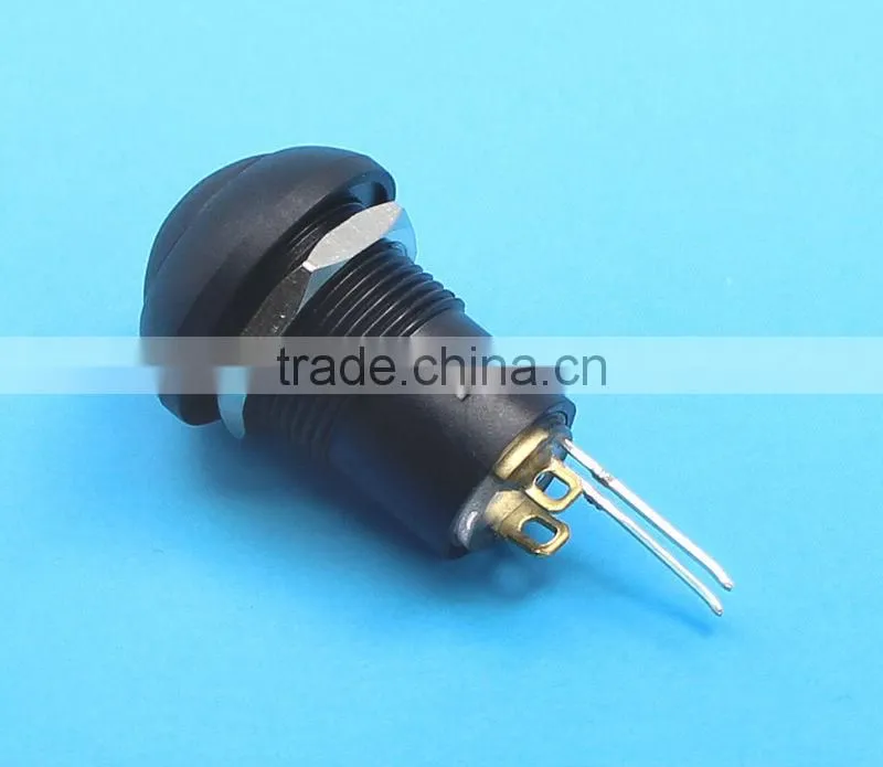 Plastic waterproof illuminated 12mm push button switch