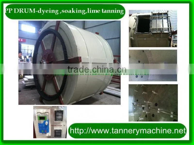tannery plastic drum for tanning machine