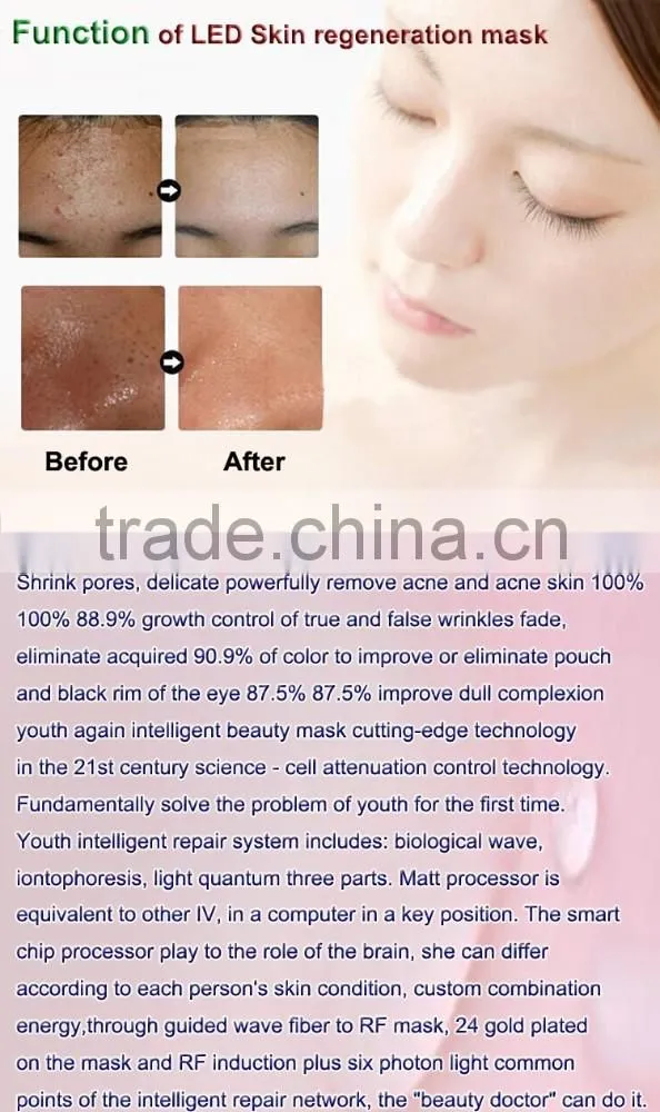 Factory price Different design of masks/led light therapy mask