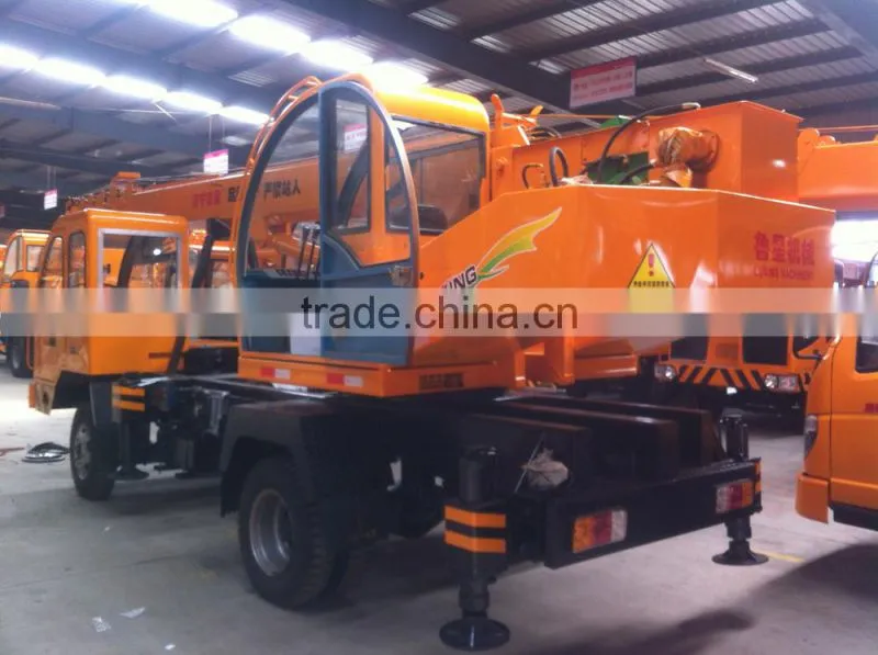 6 tons 7ton 8ton 9ton 10ton 12s ton hydraulic truck mounted crane with telescopic boom