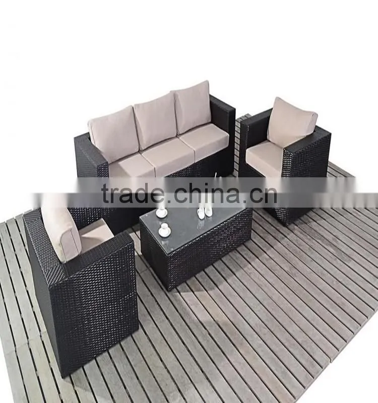 SD garden furniture resort hotel rattan wicker sofa set