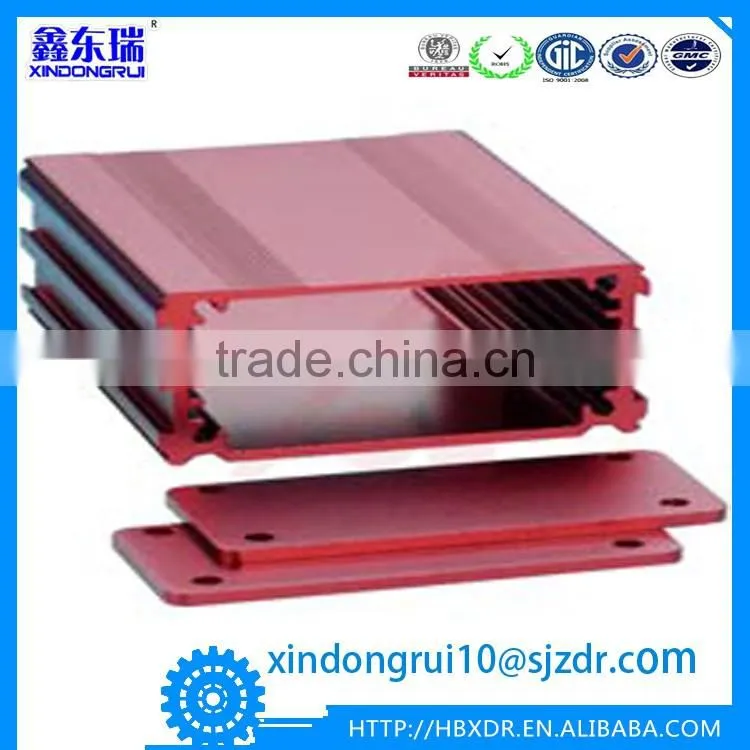 matt and colorful extruded aluminum enclosure