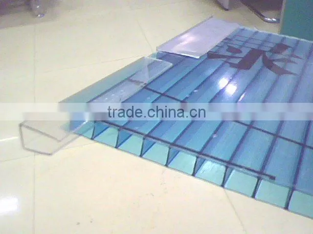 UV protection blue polycarbonate hollow sheet
