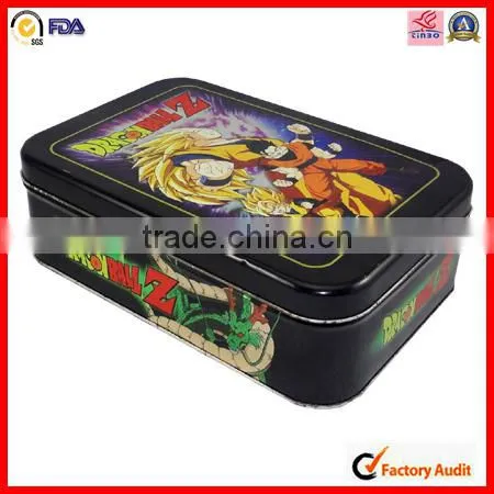 rectangle chocolate flocking gift tin box