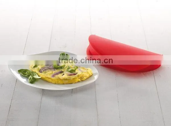 silicone omelette maker mold pan microwave use easy make delicious