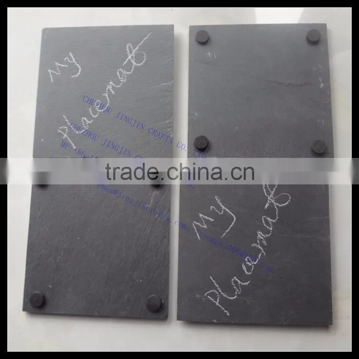 black unique daily used slate placemat