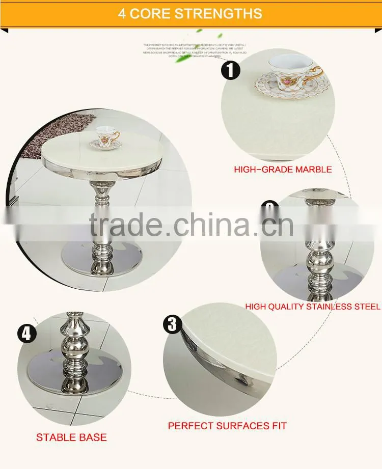 D009 Hot Sale Modern Home furniture Marble Top End Table