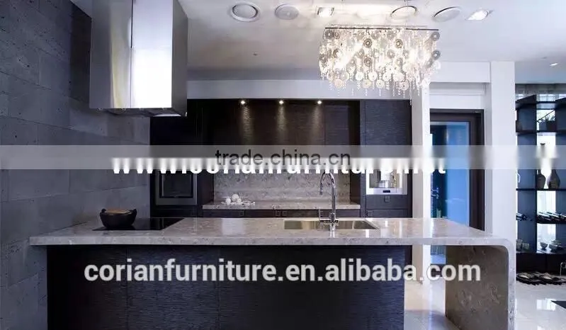 Artificial marble material and custom sized made design kitchen island
