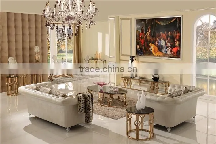 Royal stainless steel hotel/living room furniture side/corner table B818-2G