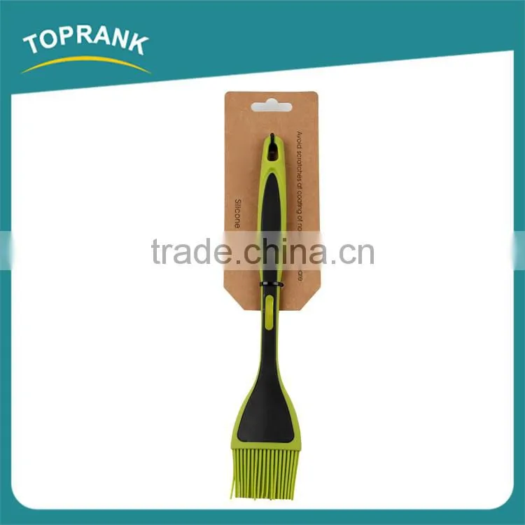 FDA kitchen long handle bbq cooking oil brush silicone pastry brush