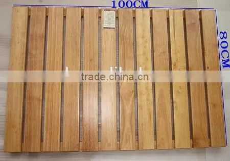 Bathroom handmade wooden floor mat
