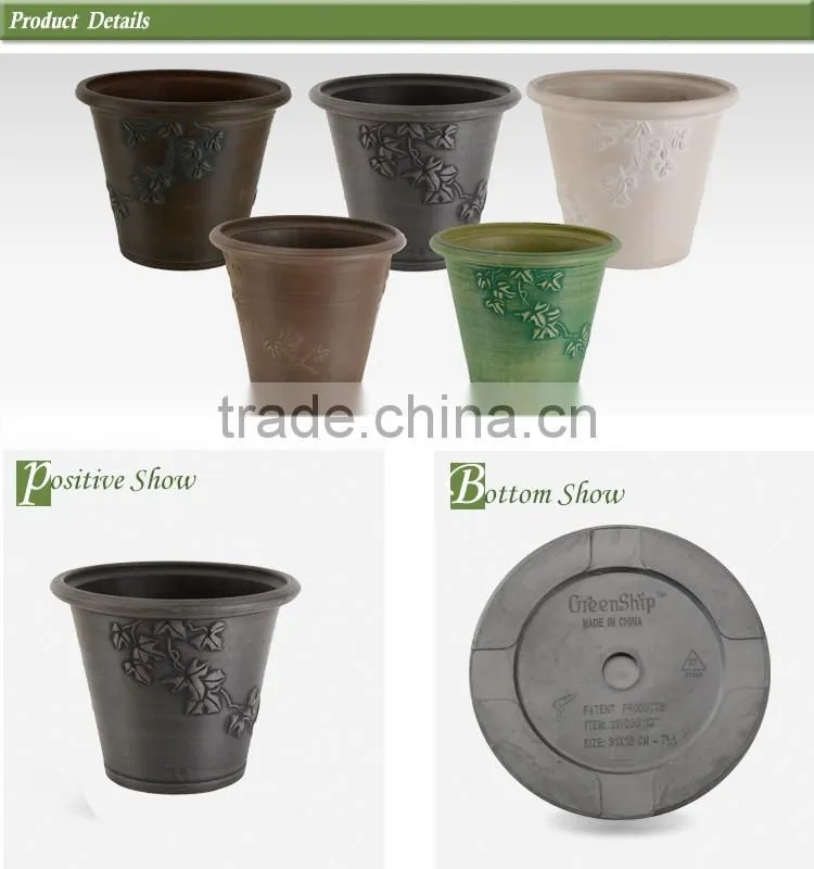 Decorative japanese compound for biodegradable flower pots
