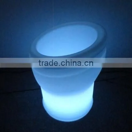 LED shenzhen night club ice bucket .plastic ice cream bucket.