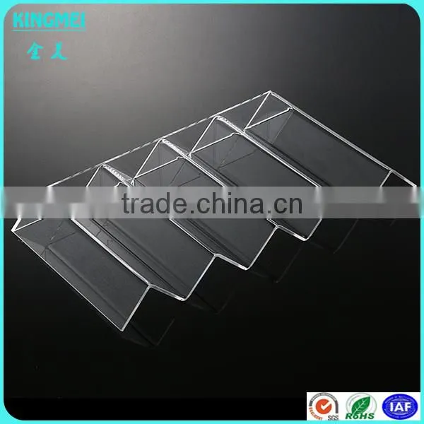 Clear acrylic mirror food tray with handle