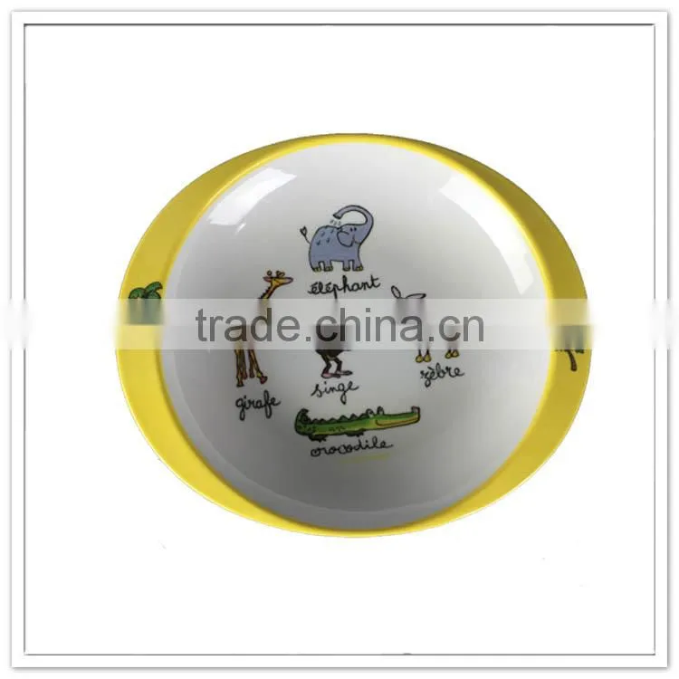 5inch Elephant & animal printed Food safety 100% melamine 6inch kid's lunch bowl