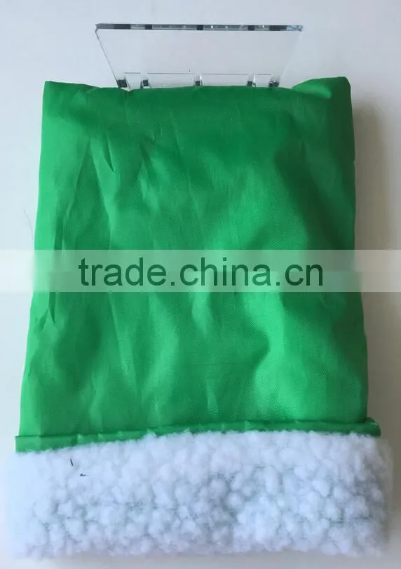 Low price car ice scraper with glove