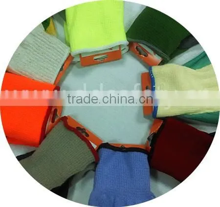 DDsafety Hot Sale Cotton Knitted Gloves With Latex Coating Safety Gloves