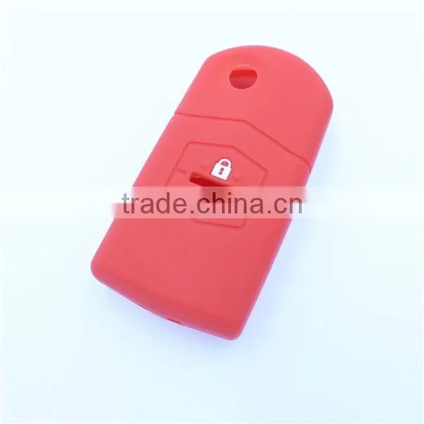 SOFT SILICONE CAR FLIP KEY COVER FOR MAZDA 3 2 6 MPS SP23 CX7 CX9