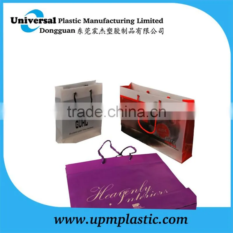 Plastic Rope Carrier Bag with printing