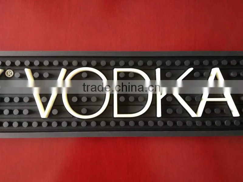 3d OEM logo advertising bar mat cheap price beer bar mats