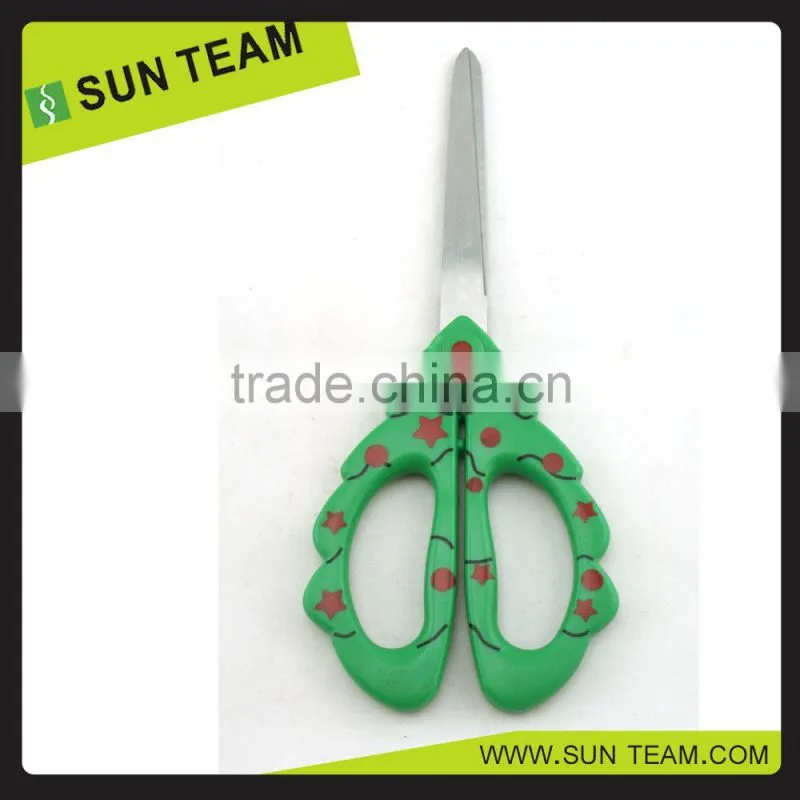 SC217 6-3/4 " 2015 different shape plating handle decorative scissors