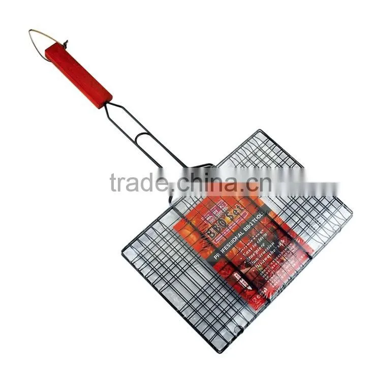Professional vegetable wire roasting grill basket