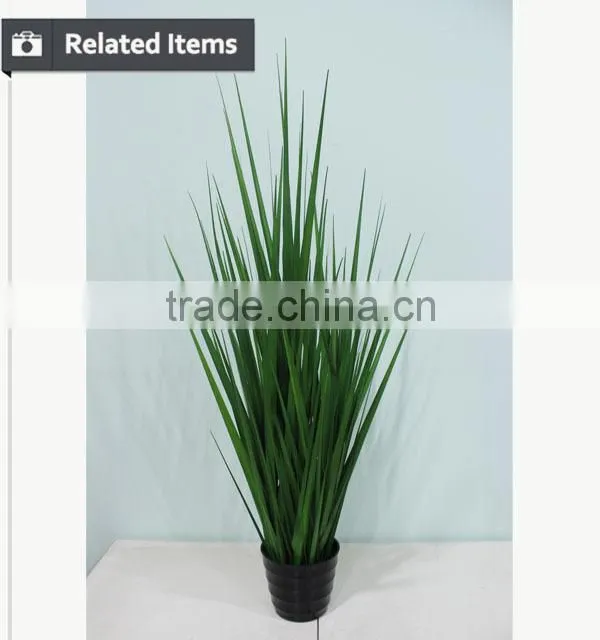 Real looking small vivid onion artificial potted grass for hotel decoration
