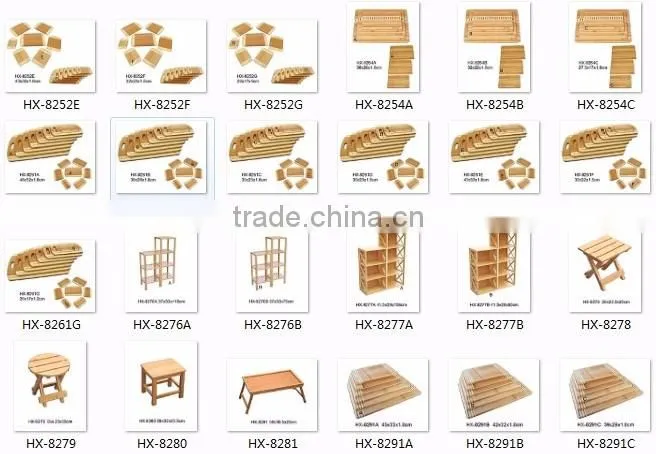 High Quality Solid Pure Natural Bamboo Display Shelf