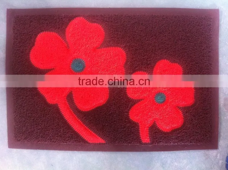 pvc coil floor mat with foam backing pvc noodle door mat with edge