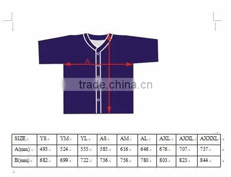 Personalized baseball jersey kids/kids baseball jersey shirts