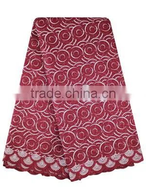 Oil Brown Cotton Eyelet Lace Fabric Swiss Cotton Voile Fabric SL0329