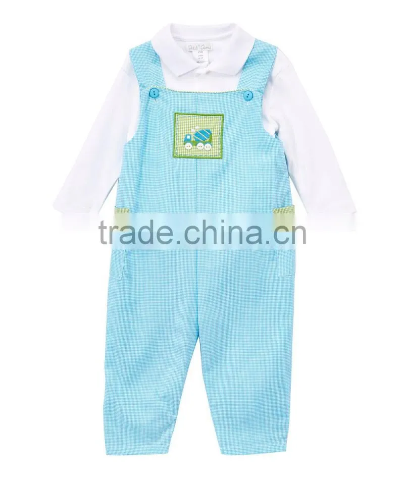 wholesale baby clothes 100% cotton western kids wear suspender set summer boys infant short cotton baby1 set newborn clothes