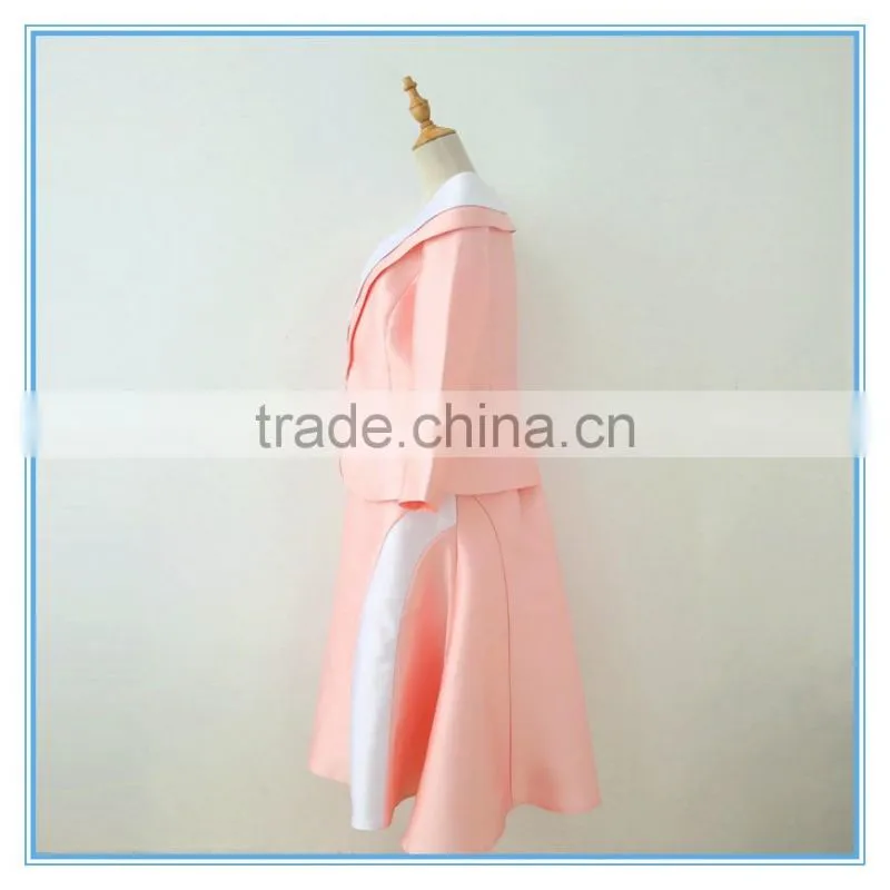 Elegant Skirt Sets Pink Color Combination Wholesale Church Suits For Ladies