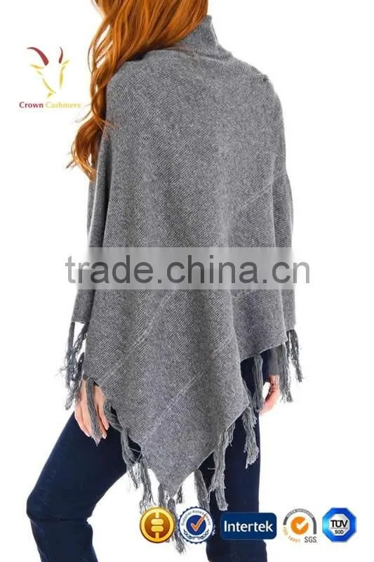 New Fashion Pashmina Wrap Fringed Ponchos Cashmere Poncho