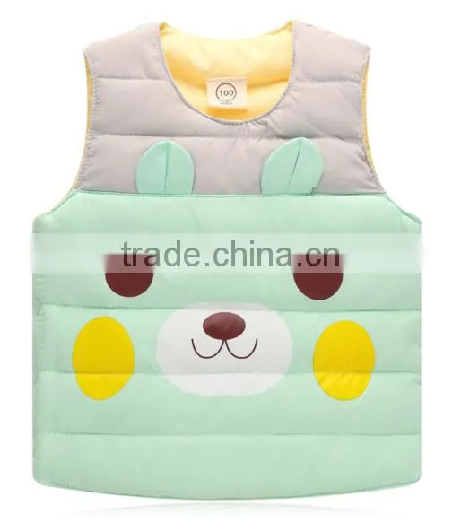 OEM latest fashion lightweight boys and girls winter outer duck down waistcoat