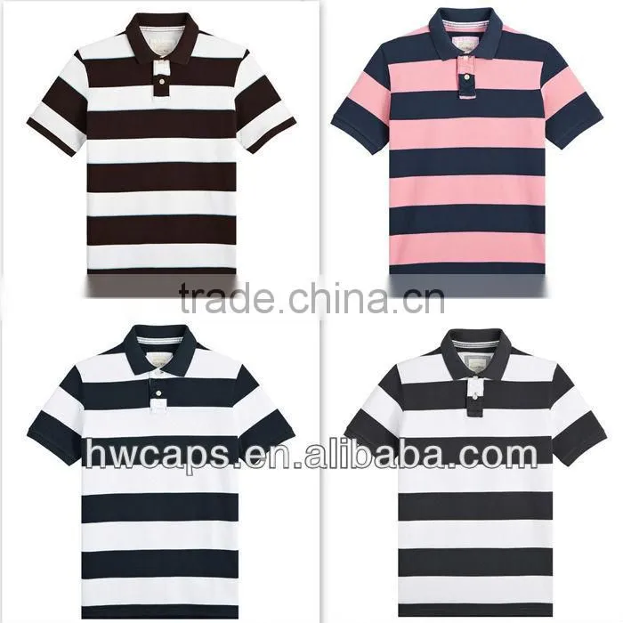Zebra-stripe polo t shirt manufacturer