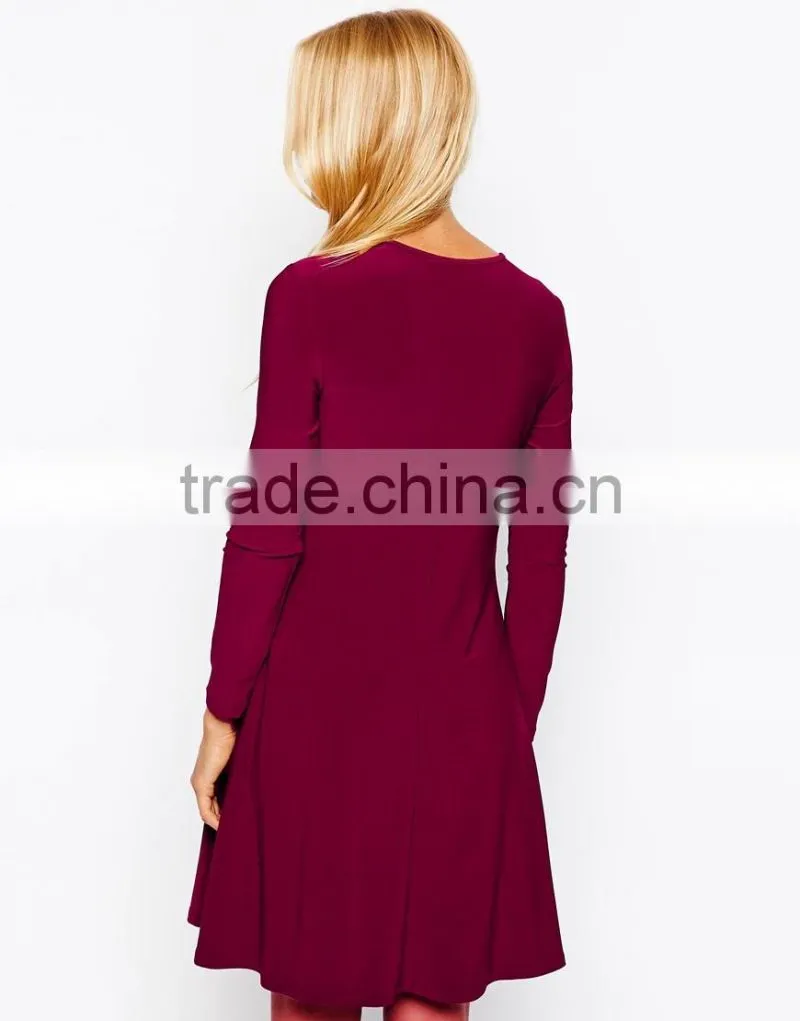 Maternity Exclusive Swing Dress With Twist Front